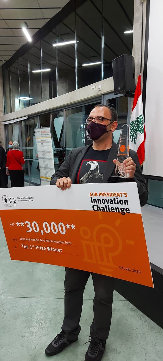 MKhraiche's tweet photo. A great honor to win...It’s a special award for me cause it’s the president’s challenge @DrFadloKhuri. 

AUB can not only change the MENA region for the better..it can change the world. Will work hard to fulfill this mission.

💪team @DrHZaraket 
@AUB_Lebanon @MSFEA_AUB @AUBiPark https://t.co/JwZUF3ZdOQ