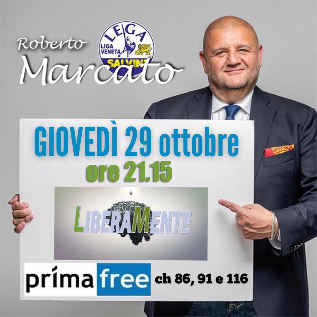 roberto_marcato's tweet photo. 🟢 #Marcato #Lega #primafree #liberamente @LegaVeneto @LegaSalvini https://t.co/XFyzV9qepf