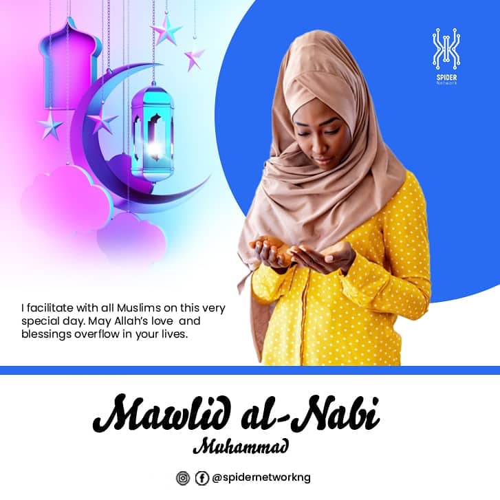 Spidernetworkng's tweet photo. May Allah's blessings rest upon you and fill your heart with immeasurable joy.
Happy Eid-el-maulud #EidElMaulud https://t.co/vFPl4vGsTv
