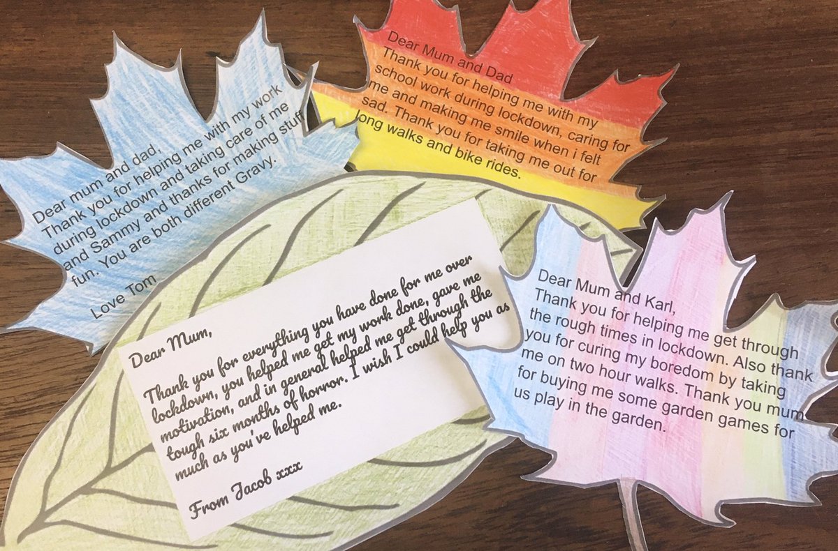 HorringerCourt's tweet photo. Let us help brighten up a chilly wet autumnal day with some more of our childrenโs messages of thanks for #DigitalParentingWeek
Please take some time to read them and remember we are in this together, looking out for and continuing to support each other. https://t.co/FsWoCIE5R4