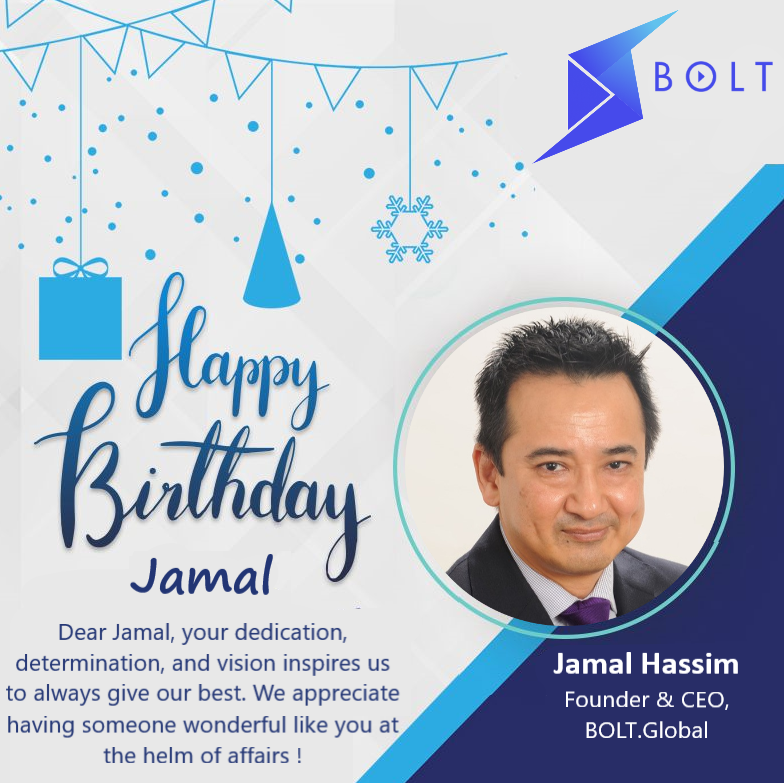 boltplus's tweet photo. The warmest birthday wishes to our amazing BOLT Founder @JamalHassim.

We are lucky to learn from you everyday and work with you on the BOLT mission and vision.

The biggest #birthday congratulations from all of us!

#BOLT #Community $BOLT https://t.co/NQ2PKgZQ9y
