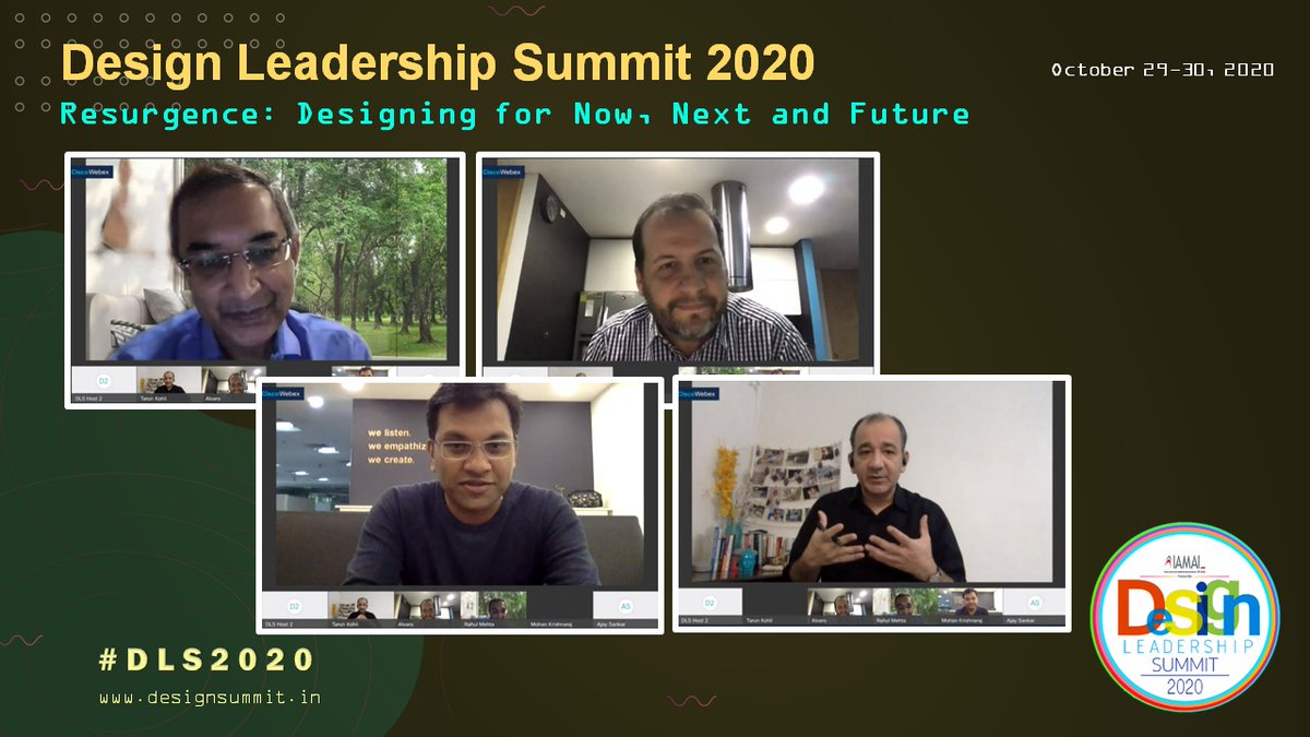IAMAI (@iamaiforum) on Twitter photo An interesting set of a panel discussing “Changing Dynamics of Customers and Product Design”
With <a href="/rahulmehta3/">Rahul Mehta</a>, <a href="/_mohankrish/">Mohan Krishnaraj</a>, #AlvaroDiaz
<a href="/tarun_kohli/">Tarun Kohli</a>
Watch them live: lnkd.in/etsY8iA
#DLS2020 #design #designing #designforall #designforgood #designindustry #newdesign An interesting set of a panel discussing “Changing Dynamics of Customers and Product Design”
With <a href="/rahulmehta3/">Rahul Mehta</a>, <a href="/_mohankrish/">Mohan Krishnaraj</a>, #AlvaroDiaz
<a href="/tarun_kohli/">Tarun Kohli</a>
Watch them live: lnkd.in/etsY8iA
#DLS2020 #design #designing #designforall #designforgood #designindustry #newdesign