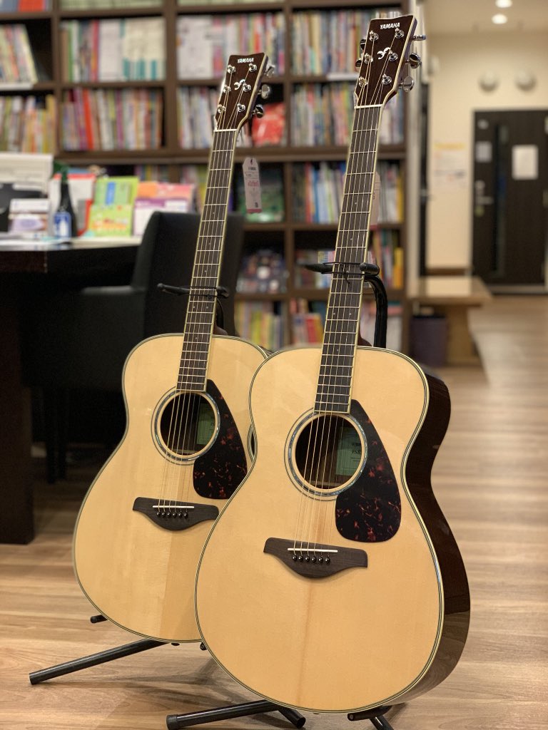 ogawagakki's tweet photo. 【久留米店】
ヤマハのFS-830が2本入荷しました!このギターはコストパフォーマンスと弾きやすさに優れています。大変人気で、すぐに売り切れてしまうのでお早めに!
#ヤマハ
#FS830
#アコギ
#小川楽器
#久留米シティプラザ店 https://t.co/InKMduu3le