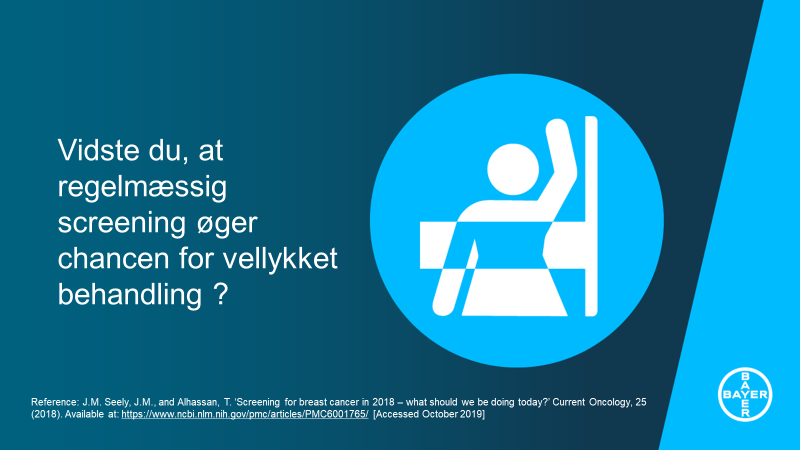 bayer_danmark's tweet photo. Det er den internationale brystkræftmåned! Tidlig påvisning af brystkræft kan redde liv. Læs mere om vigtigheden af tidlig diagnose af brystkræft:
https://t.co/lE2Rbeycsh
#BreastCancerAwarenessMonth #BreastCancer #diagnosis

PP-PF-RAD-DK-0011-1 https://t.co/O7nGNnevwQ