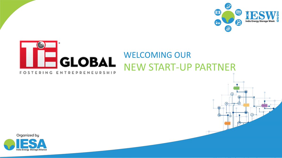 IndiaESA's tweet image. We welcome #TiE Global as our #startuppartner of India Energy Storage Week (#IESW), Virtual Conference, And Exhibition from 2nd – 6th November.
For more info, visit- lnkd.in/gSSgjav.
For registrations, visit- lnkd.in/dR3s7r8
#energystorage #electricvehicles
