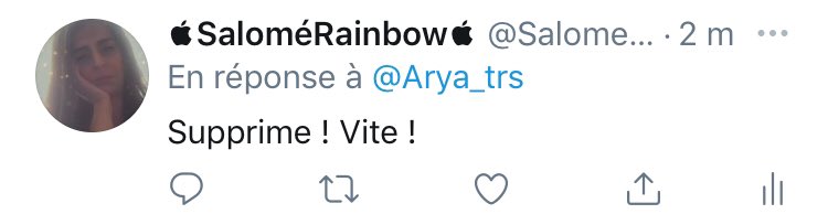 Salomerainbow's tweet photo. Quand tu n’assumes pas tes propos immondes ! #ASignaler #Attentat https://t.co/U7zHDSVcvy