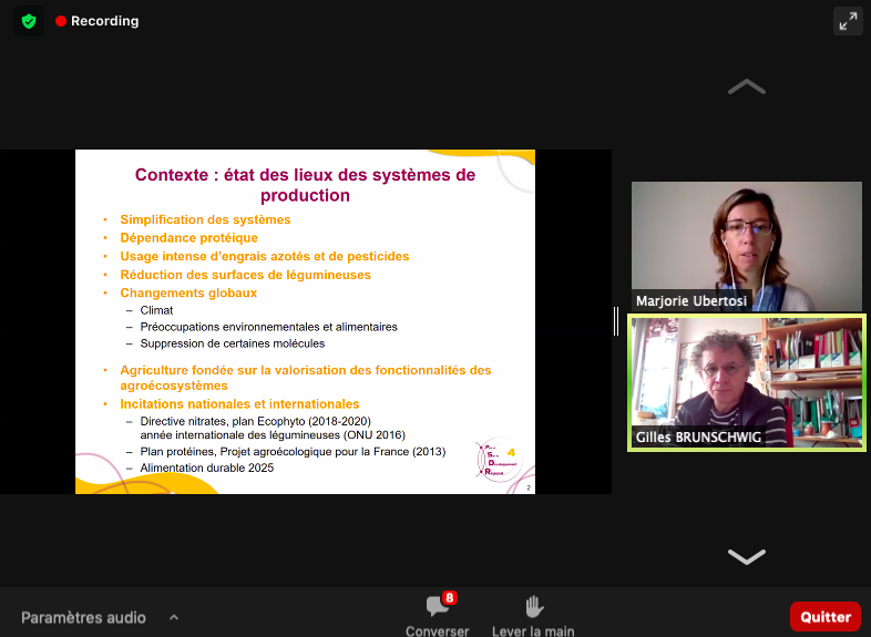 ProgrammeTETRAE's tweet photo. Présentation à deux voix : Marjorie UBERTOSI et Gilles BRUNSCHWIG - #ProSys & #POEETE :
L’#adaptation des systèmes de production agricole, animale et végétale, aux #changements de contexte #environnemental, #agricole et #social
#SymposiumPSDR4
28-30 octobre 2020
@TorreAndr https://t.co/eahXo1fALu