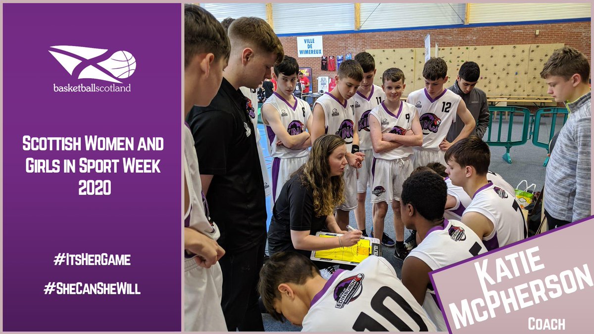 Having strong females around her that pushed the boundaries of what can be done has inspired <a href="/EdinburghBBall/">City of Edinburgh Basketball Club</a> coach, Katie McPherson, to try make a new path for future females in basketball.

Read Katie’s Story here ➡️ bit.ly/3mC9sbH 

#ItsHerGame #SheCanSheWill
