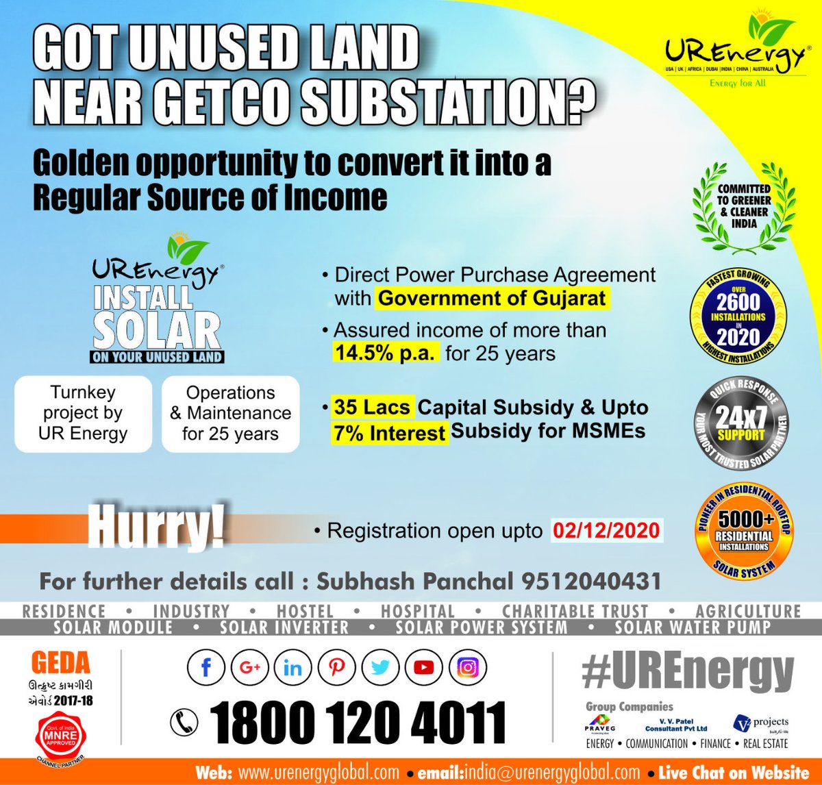 UREnergyGlobal's tweet photo. #UREnergy #LeadingRenewableEnergyCompany #IndustrtialRooftopSolarPanel #RooftopSolarPanel #SolarPanel #SolarInverter #SolarWaterPumps #SolarEPC #GlobalExperience #StandardQuality #QualifiedWorkforce #Experienced #CostEffective #ReturnOnInvestment #BestPrice https://t.co/lxaIcGAgvX