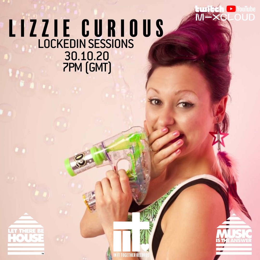 LTBH_'s tweet photo. We have a special guest for our LockedIn Sessions on In It Together records this week. The incredible @LizzieCurious will be live on Friday from 7pm, don't miss it!
See you there
#LetThereBeHouse #MusicIsThe Answer #InItTogether https://t.co/wVGXq7EvRd