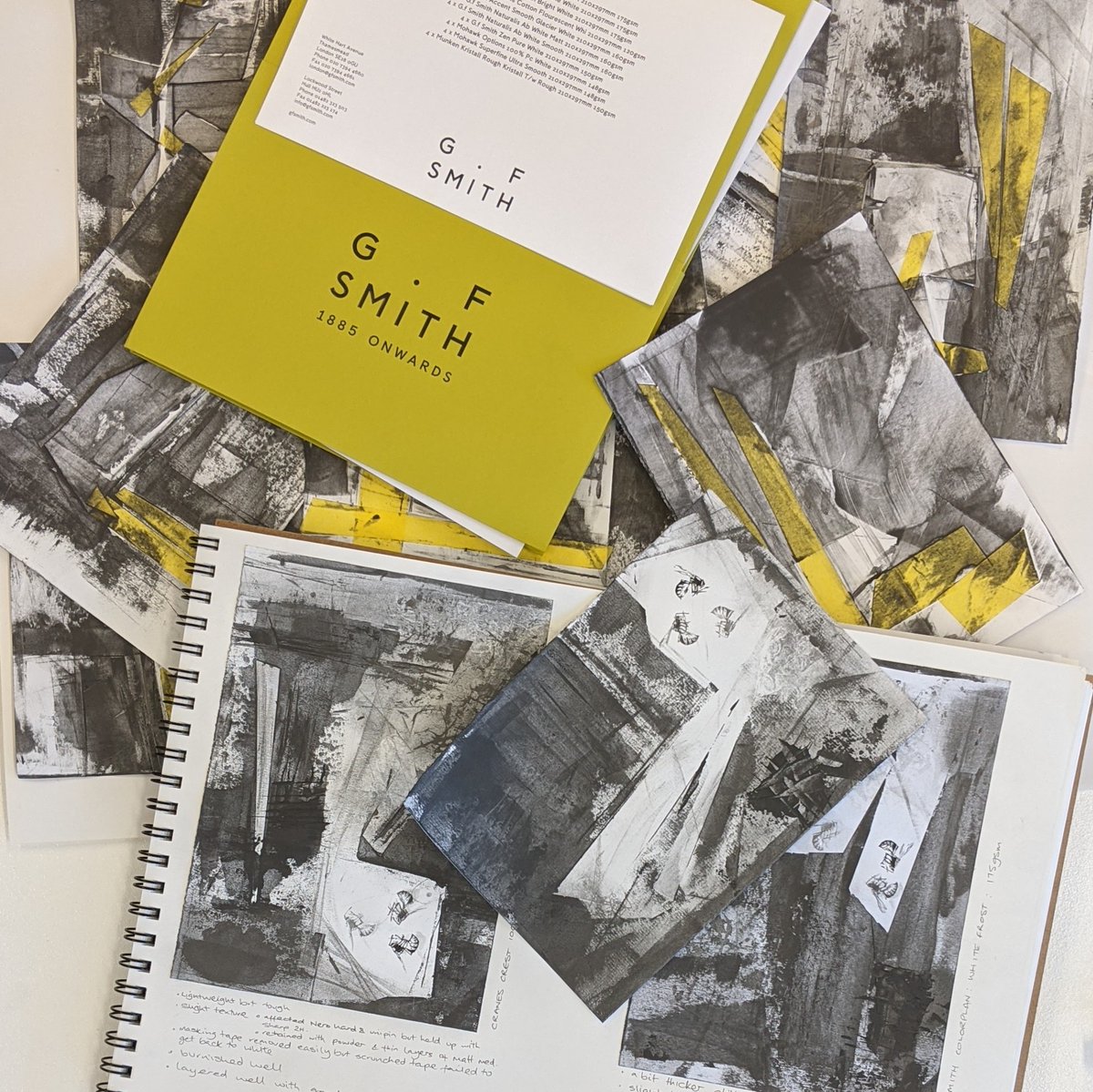 Louisa_Crispin's tweet photo. Thank you Lauren for my trial pack of @GFSmithpapers ... I think I've found some keepers (as Sally Hirst would say 😁)
#studiotime #lifeofanartist #drawing #graphitedrawing #graphitepowder #wasp #flightpath #gfsmithpapers #trials #paper #drawingpaper #testingpaper #samplepack https://t.co/03sQVSwzoe