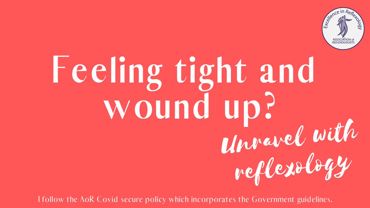 AoR_Reflexology's tweet photo. Feeling tight and wound up? Unravel with reflexology! If you are a current AoR member please feel free to share this image on your Facebook or Instagram #aormember #covidsecure #homeofreflexology #wearereflexology #aor #associationofreflexologists https://t.co/z63wFUVMF5