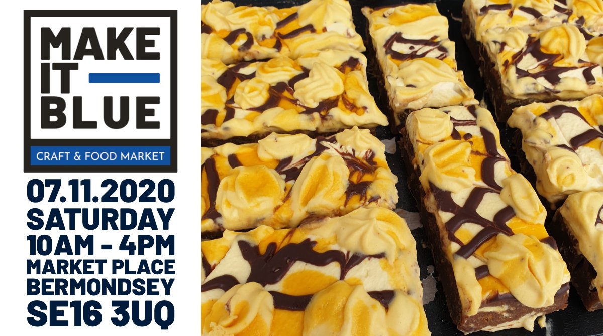 MakeItBlueMKT's tweet photo. Tasty #treats even when it's not #Halloween
Make It Blue Craft Market
Saturday 07.11.2020 / 10am - 4pm
Market Place, #Bermondsey
#London #SE16 3UQ
https://t.co/DIBBGnV9tq
#MakeItBlueMKT #Shopping #food #GiftsIdeas #ChristmasGiftsIdeas
Please retweet π https://t.co/crSGoo6YFh