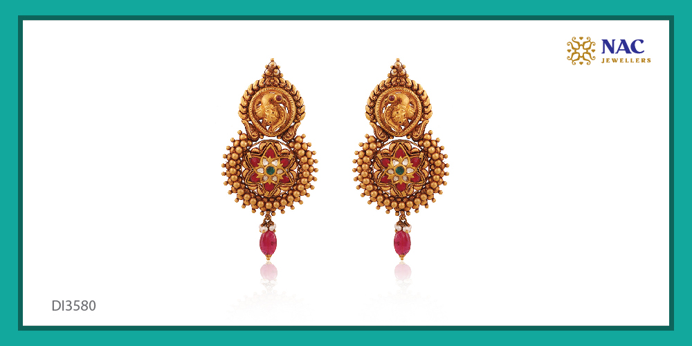 Buy Saraf RS Jewellery Gold Plated Polki Studded With Red Beads Maala Necklace  Set online