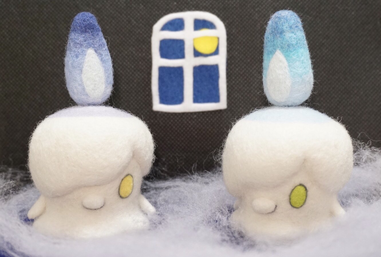 にゃぱりこ もうすぐハロウィンなのでゴーストタイプのポケモンのヒトモシちゃんたちが遊びにきてくれました 炎のグラデーションがこだわりポイントです 羊毛フェルト ポケモン ヒトモシ ポケモン刺せるかな ポケモンハロウィン T Co