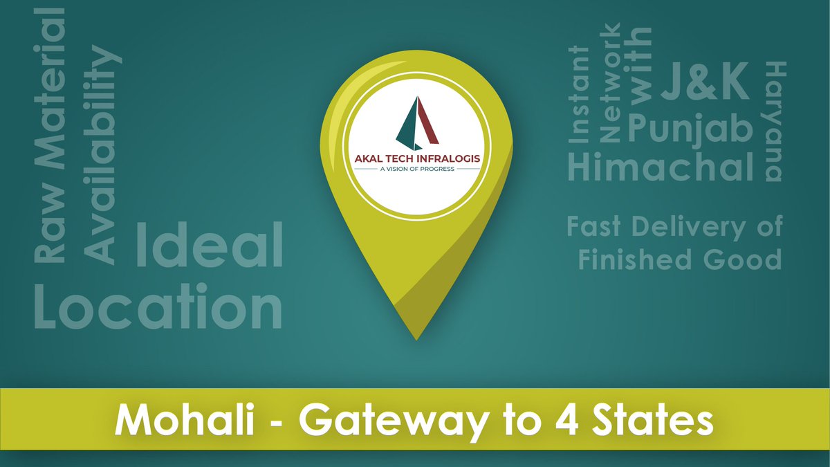 Akal_Tech's tweet photo. Nestled on #NH205, the project has close proximity to #ChandigarhInternationalAirport for #cargohandling for foreign destinations &amp; #TruckTerminus in sector 102 for local movement of consignments to various #warehouses across the country. #warehouse #logistics #commercial #mohali https://t.co/Gr0KxR2b35