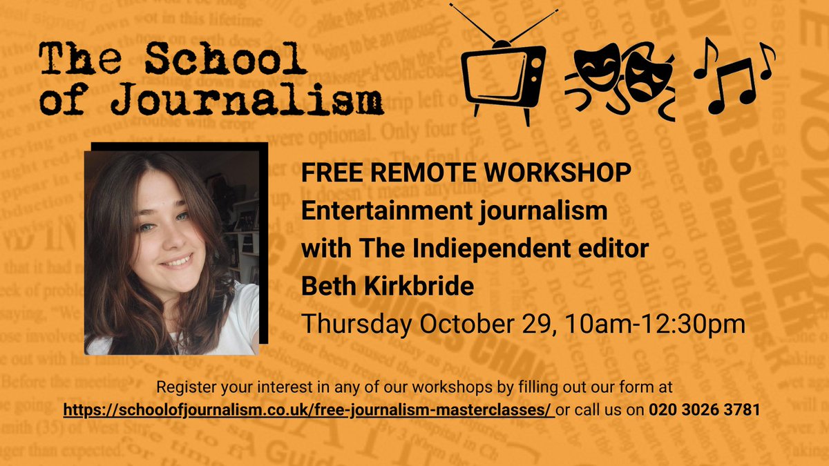 Our entertainment workshop with  @BettyKirkers from  @indie_pendent is starting now! We'll be live-tweeting Beth's top tips so keep an eye out for some great advice 