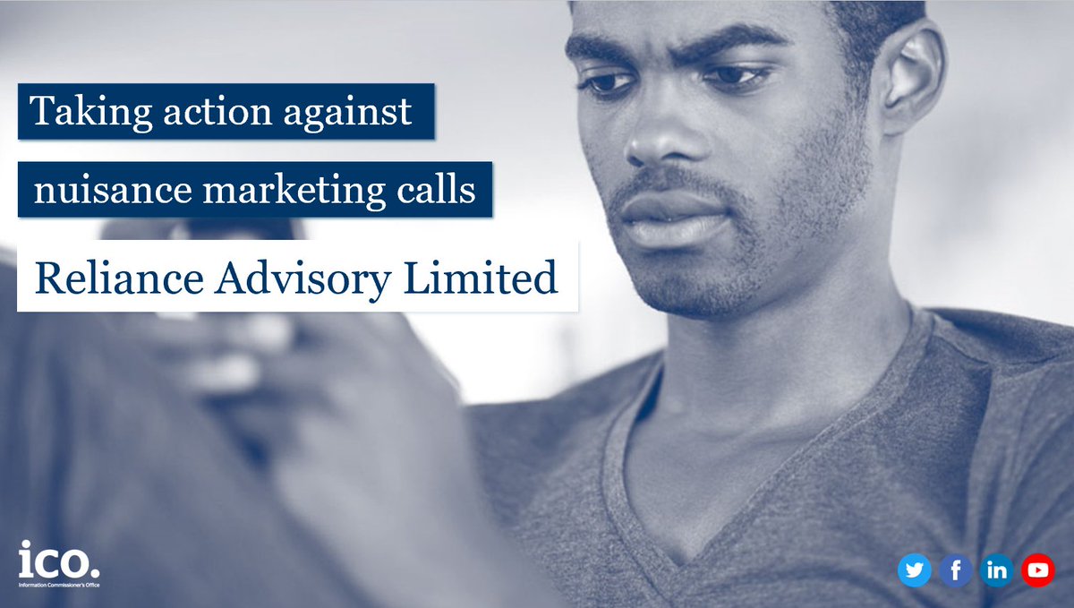 We found that the company made 15.1 million calls in relation to claims management services such as mis-sold PPI. All of the calls were made to people who had not consented to receive them.

Read more about the fine here: ico.org.uk/about-the-ico/…