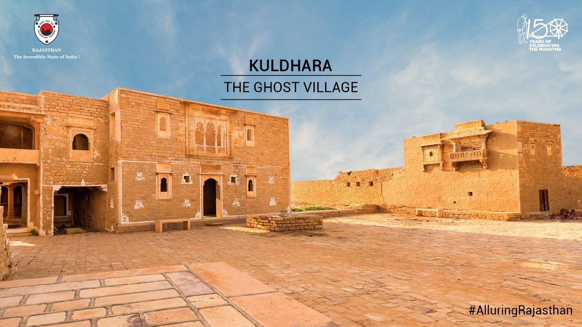 my_rajasthan's tweet photo. For those whole love a good mystery, the village of Kuldhara is an ideal place to visit. Deserted by its inhabitants who vanished overnight, this site has remained abandoned for almost three centuries, lending it the nickname the ‘Ghost Village of Rajasthan.’ https://t.co/bW2OsaxYxQ