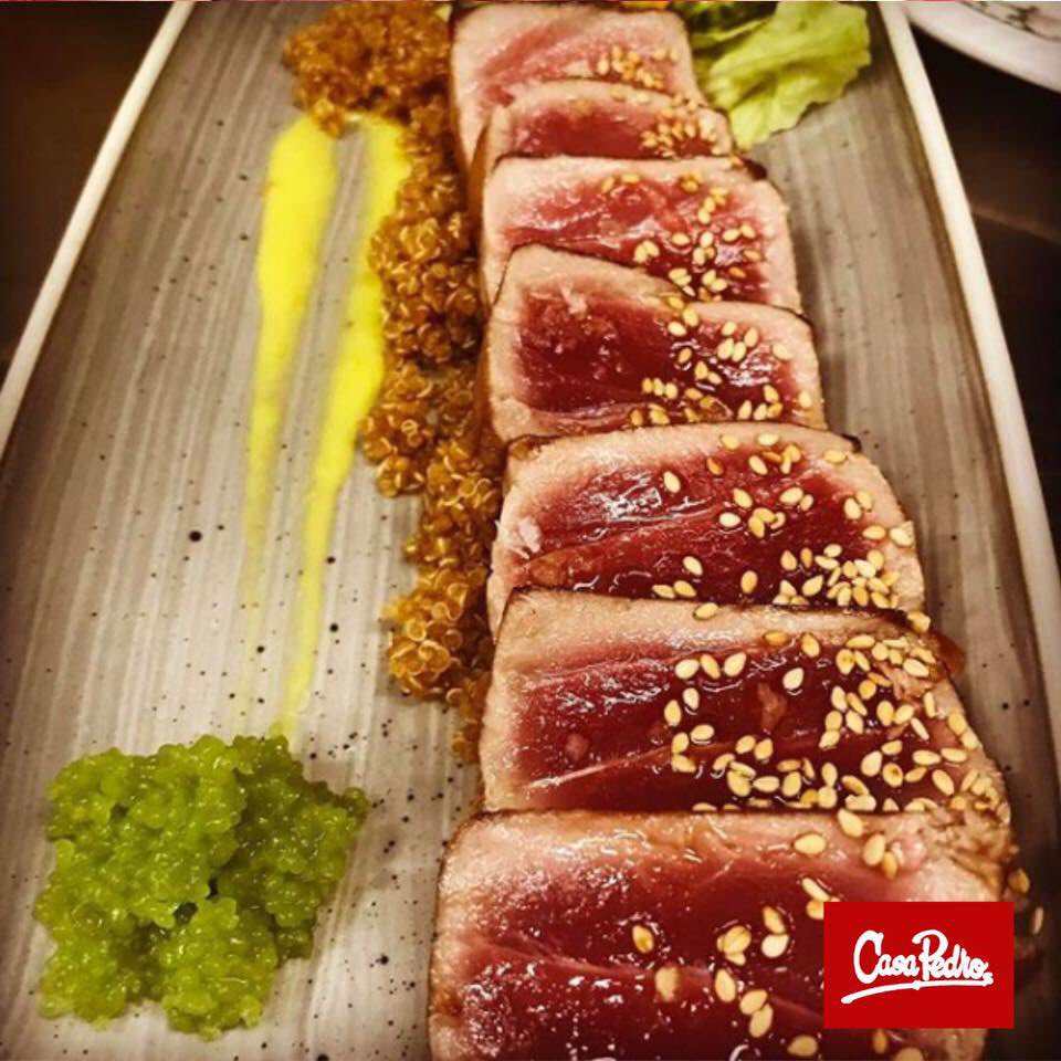 ¡Estupendo Tataki de atún rojo! Un plato para los amantes de los sabores y técnicas japonesas. ¡Pruébalo! 😋

#PuenteGenil #RestauranteCasaPedro #Food #TuRestaurante #ComerBien #Córdoba #Bibgourmand