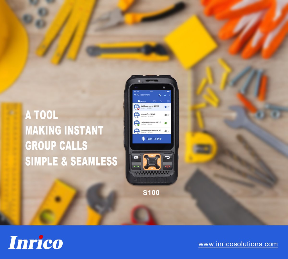 InricoSolutions's tweet photo. Add a powerful communications tool to your team’s toolbox, keep the team connected and coordinated. Inrico #S100 PoC radio makes instant group calls simple and seamless. It runs on both carriers' cellular networks and WiFi.
#InricoSolutions #PTT
#3G #CCWeek #digitalPMRExpo2020 https://t.co/gfNw6rxYJU