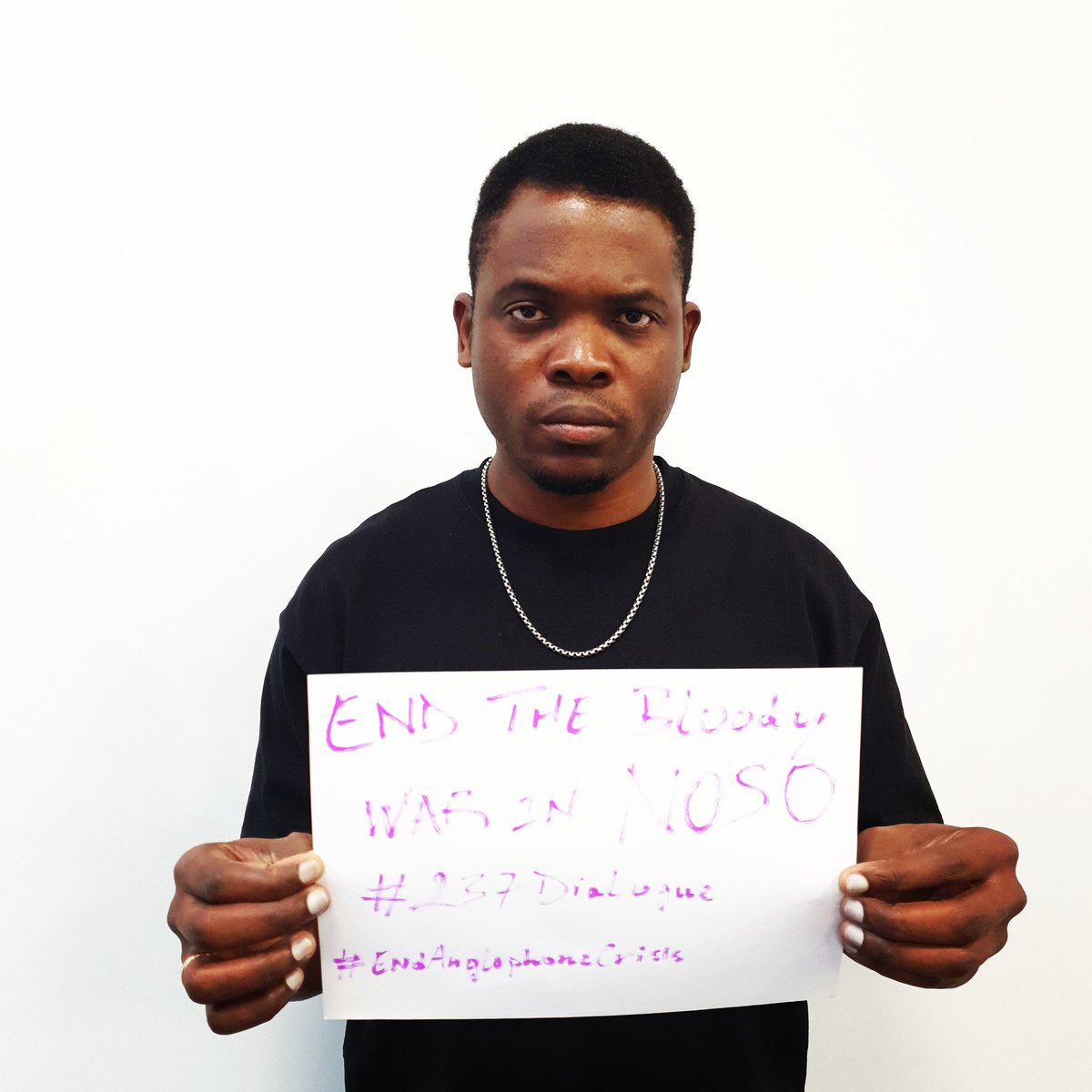 SToumegne's tweet photo. Stop the bloody war in NoSo #Cameroon #237dialogue #EndAnglophoneCrisis https://t.co/gGjcSrzsdC