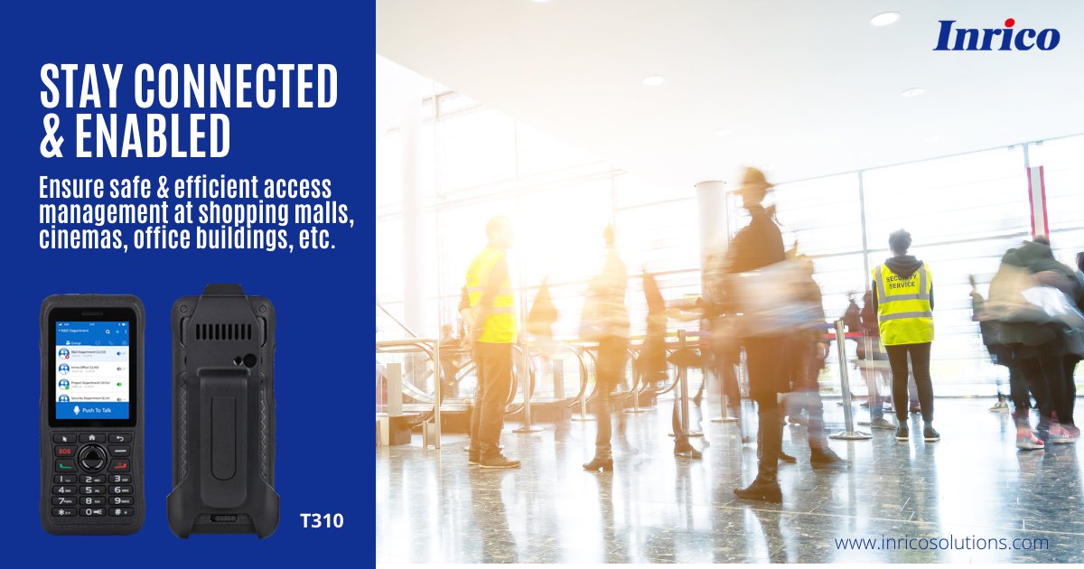 InricoSolutions's tweet photo. Inrico delivers T310 radios with multiple key modules available for customization, including touch screen, camera and NFC. With T310 PoC radio you can always stay connected with your fellows.
#InricoSolutions #T310 #PushtoTalk
#Cellular #LTE #CCWeek #digitalPMRExpo2020 https://t.co/B896ooFd8a