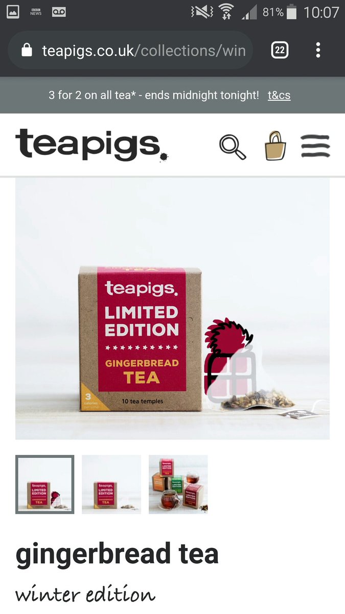 TelwinLM's tweet photo. Yay! It's @teapigs birthday today, so there is another present hunt! #teapigsfreeteaday 9/14 https://t.co/MdDc6Q1LdV