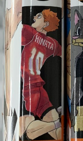 yzaexists's tweet photo. Haikyuu Volume 45 (last volume) has Hinata olympic player  flying 😭😭. He's the only one with that pose out of all the spine covers and right after Washijo's too 😭 https://t.co/Xs6iFBZ78o