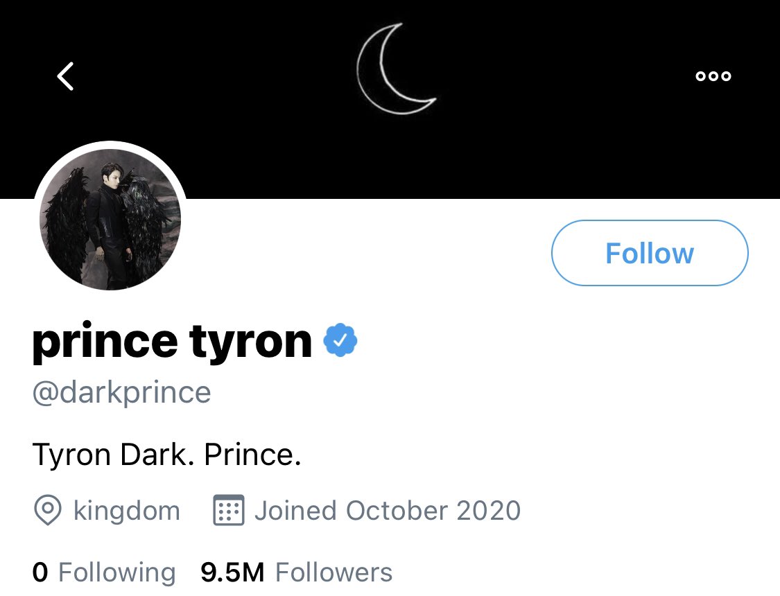 Tyron. Prince of darkness. Private person. Future king of the kingdom.