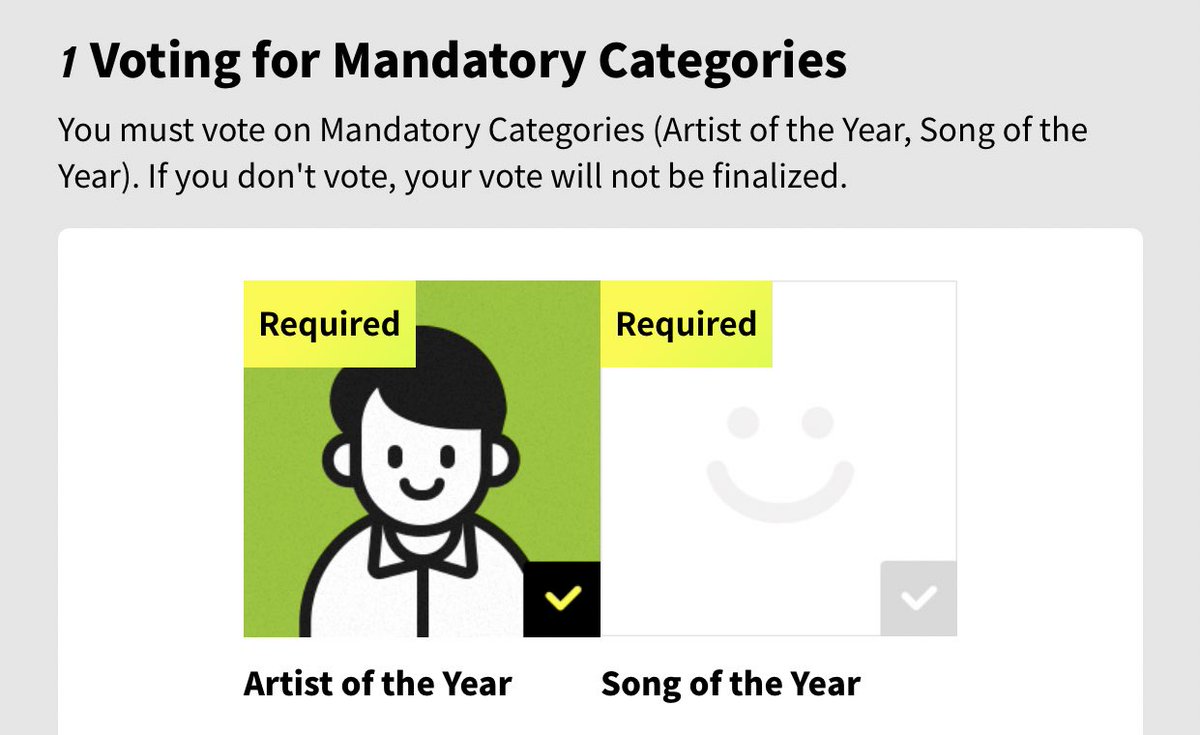 5. You need to vote for Best Song Of the Year and Best Artist of the year first and then you can vote for the BEST OST.