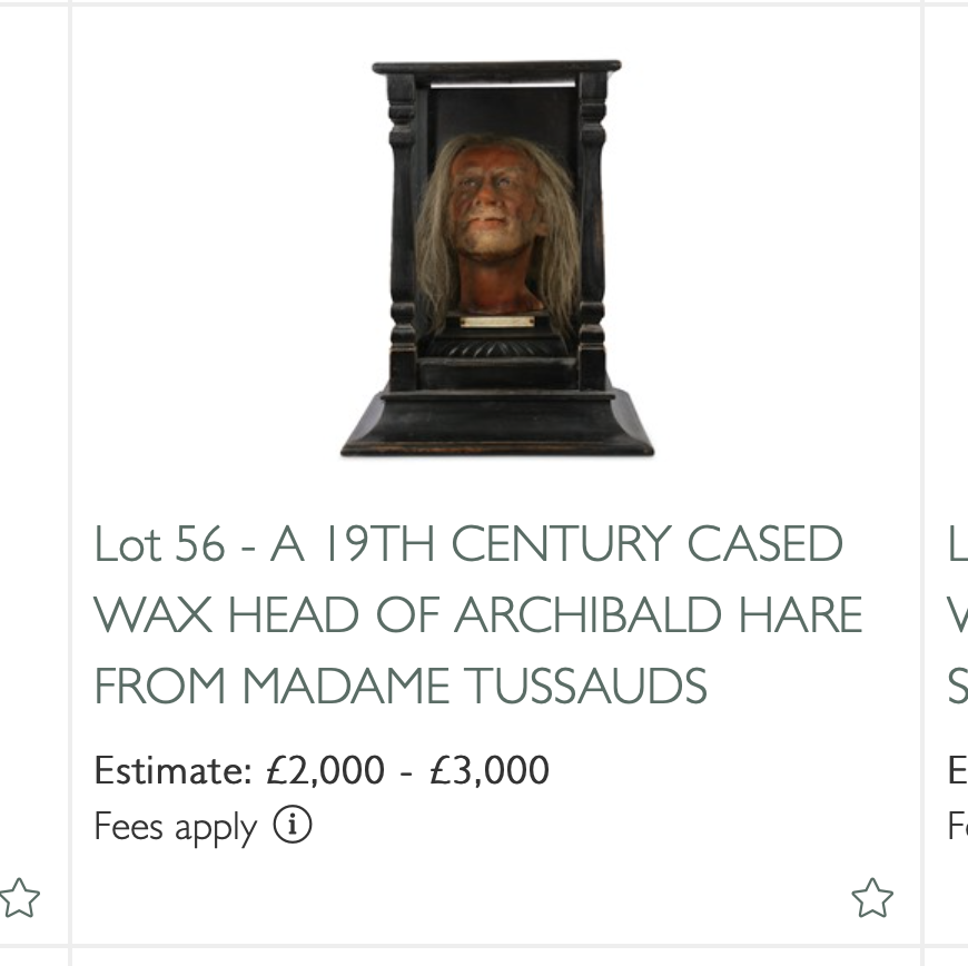 Or maybe you would like something from our wax head collection? A fan of the 19th century church? There are other wax heads and decorated skulls, OF COURSE