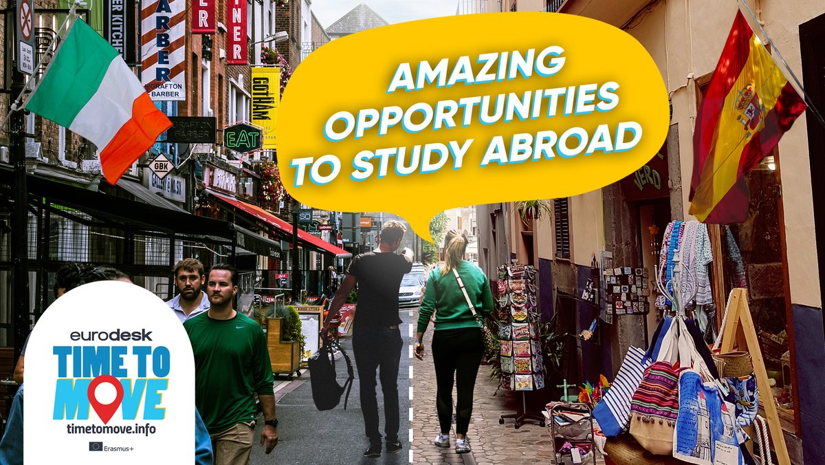 EurodeskIreland's tweet photo. #studying abroad - #youngpeople from Ireland share their stories - https://t.co/sOIpHZ1cNK #timetomove2020 @Eurodesk @euroguidanceIE @ballinasloeEDIC @ywigalway @EurodeskYouthIE @yiyoungvoices @YouthInfoDub @leargas @EDICSligo @edicdonegal @EDinBlanch @eurireland @ErasmusIreland https://t.co/V1qBdXEvL4