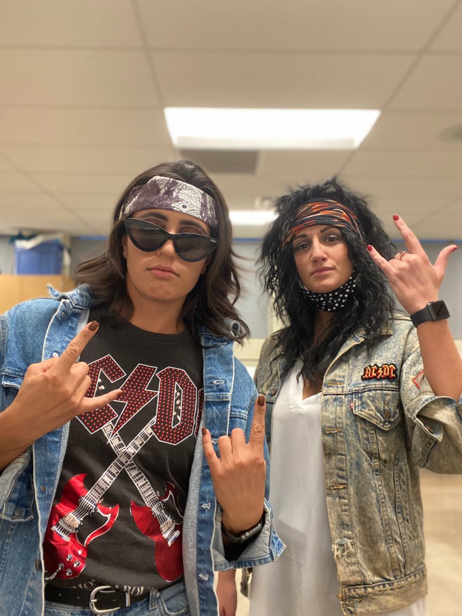 MissTederous's tweet image. Spirit Week —Halloween style! #80s #RockOn #8Blue #BMSPride 🎃💀👻