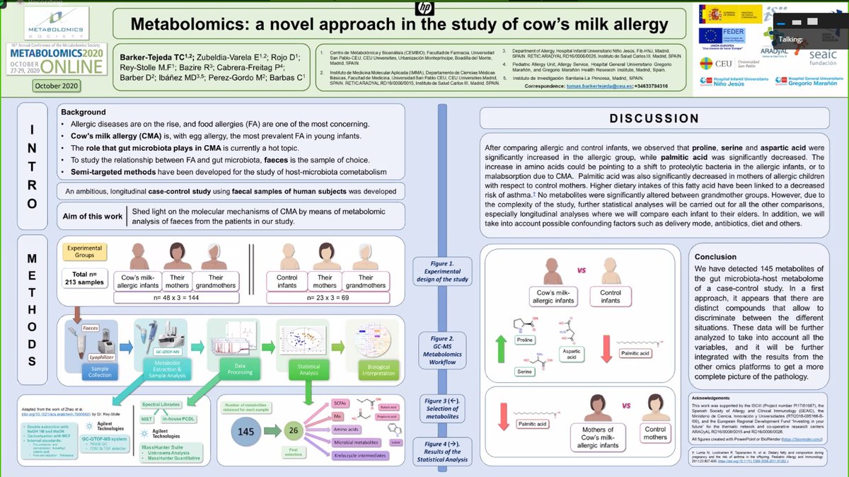 What an OUTSTANDING talk by our #CEMBIOer member Tomás Clive Barker Tejeda!! 😍<a href="/metabolomicaceu/">CEMBIO</a> <a href="/EMN_MetSoc/">EMN Metabolomics Society</a> #MetSoc2020