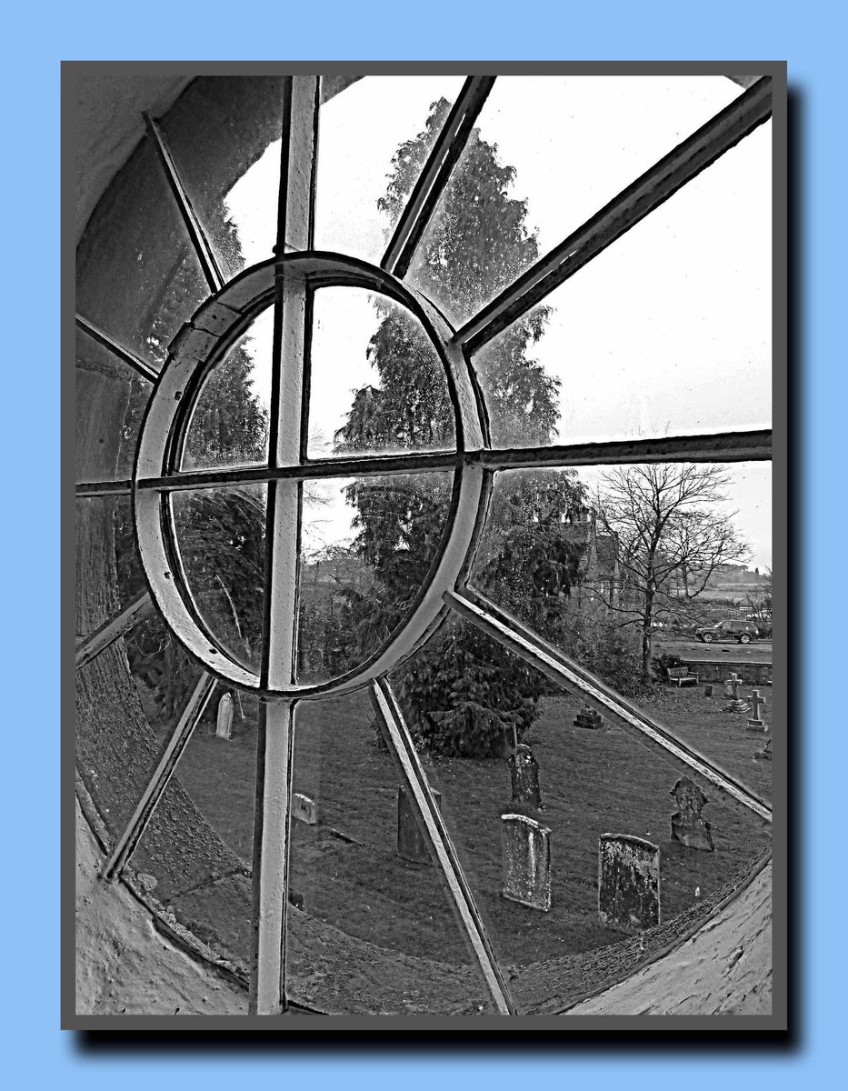janicestaines's tweet image. Thursday 29th October 2020
Round Window
Honiley Church is well known for its Arts and Crafts windows, but I rather liked this round window overlooking the churchyard. #photography #roundwindow