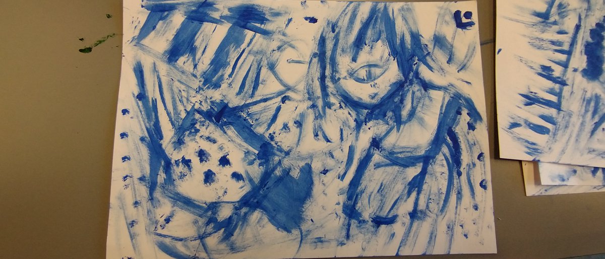 NecroWoof's tweet photo. I #attempted to #paint some #paintings hehe.

#art #artwork #traditionalart #cute #manga #anime #blue #trees https://t.co/QMMdkY924X