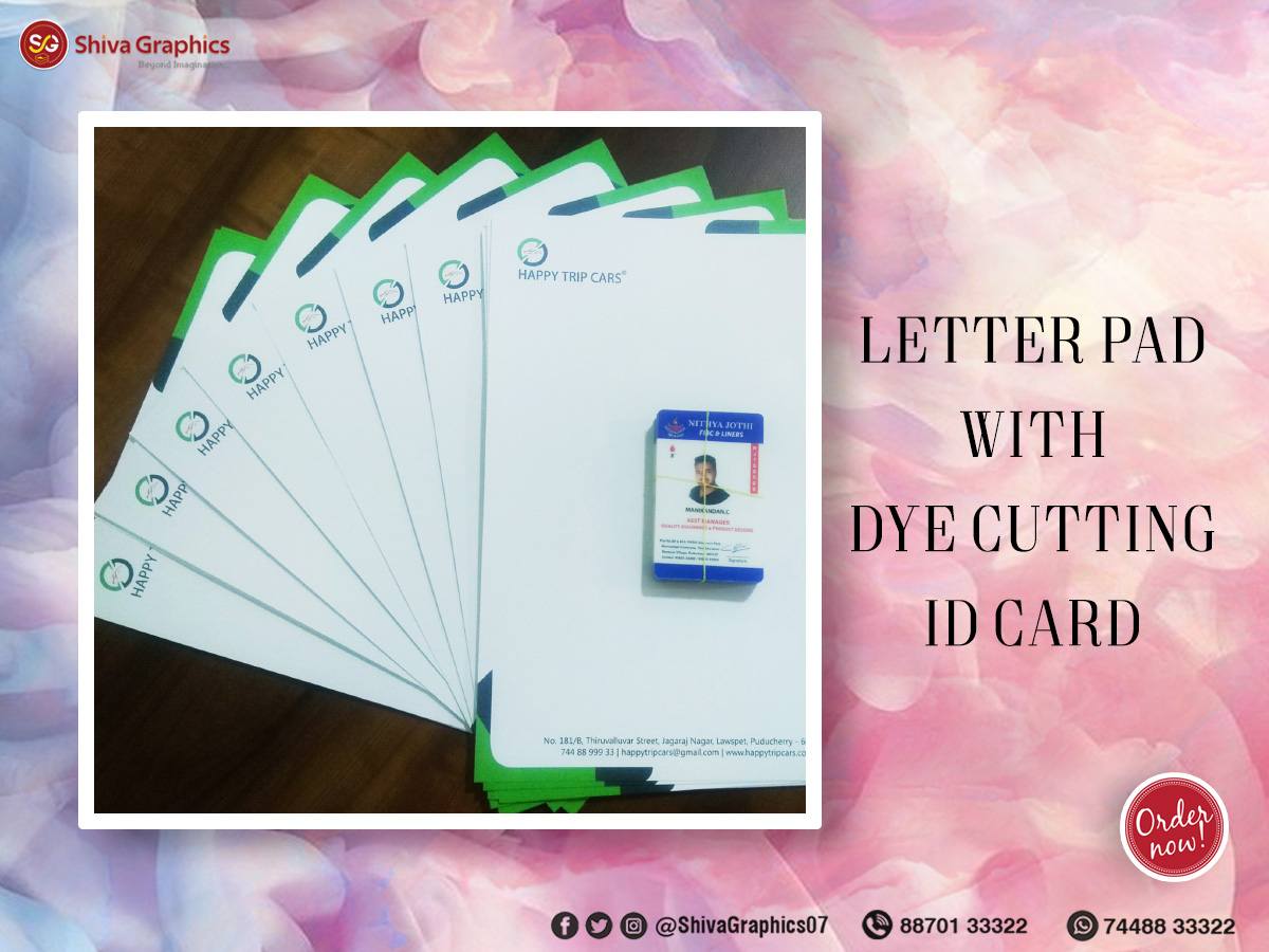 ShivaGraphics07's tweet photo. Letter Pad with DYE Cutting ID Card
.
DM/Make an order through +91 7448833322
Shiva Graphics, Puducherry.
.
.
#letterheads #flyers #books #folders #postcards #booklets #posters #logo #magazines #shivagraphics #shivaprints #puducherry #pondy #pondicherry https://t.co/omhRkp140z