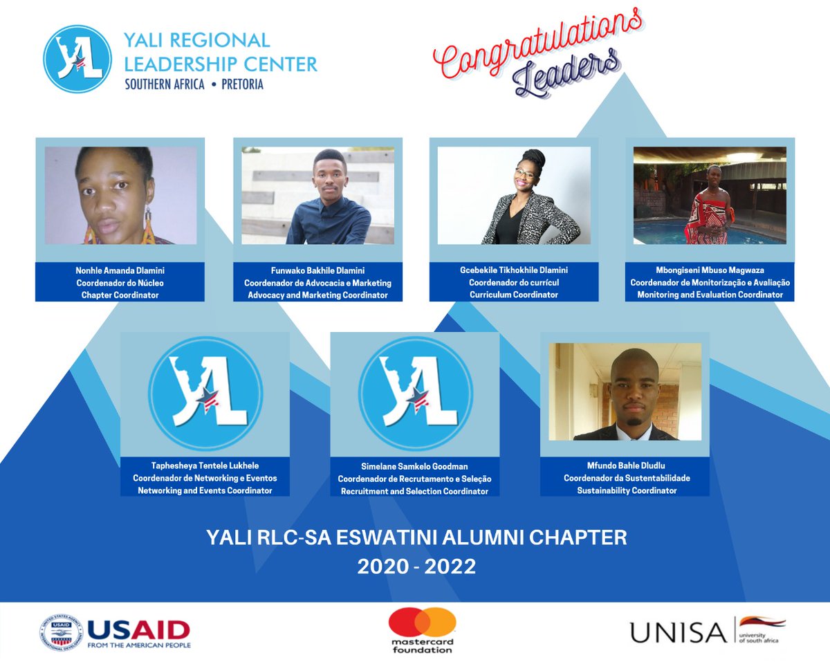 RLC_SAfrica's tweet photo. Meet the YALI RLC-SA Eswatini Alumni Chapter committee members who officially took up office on October 1st for the next two years.
#YALIRLCSAEswatiniChapter 
#YALIRLCSAAlumniChapter https://t.co/fdEAUwD0jP