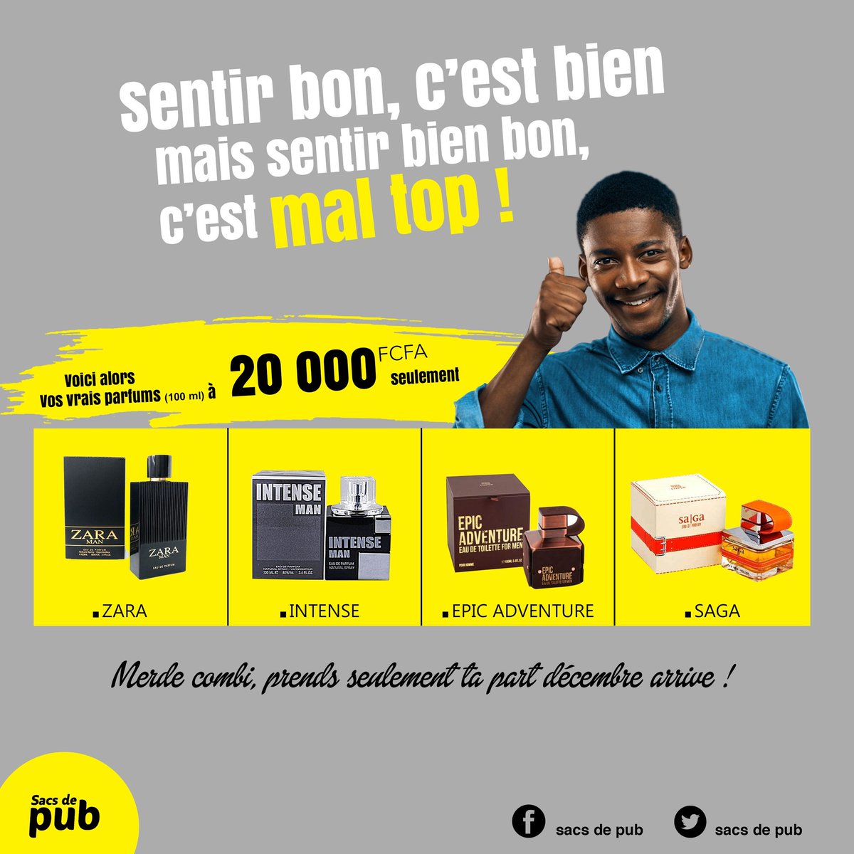 Sacsdegars's tweet photo. Il y'a les vrais parfums oooooh !!
Les gens d'ici la, laissez d'abord le jajap et venez prendre pour vous.

#20000FCFA
#Parfums
#Douala https://t.co/pgphh344tZ