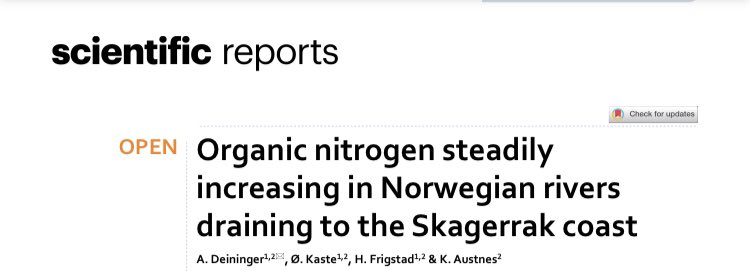 deiningA's tweet photo. Wondering how declining #NitrogenDeposition and declining #SulphurDeposition in #Europe interact to cause a systematic shift in water quality in 🇳🇴?🌊

Check out our new free article 
👉https://t.co/aT82LgiAQH @SciReports 

Science by
@NIVAforskning @coastresnor @AgderUniversity https://t.co/saN3b0Z42X