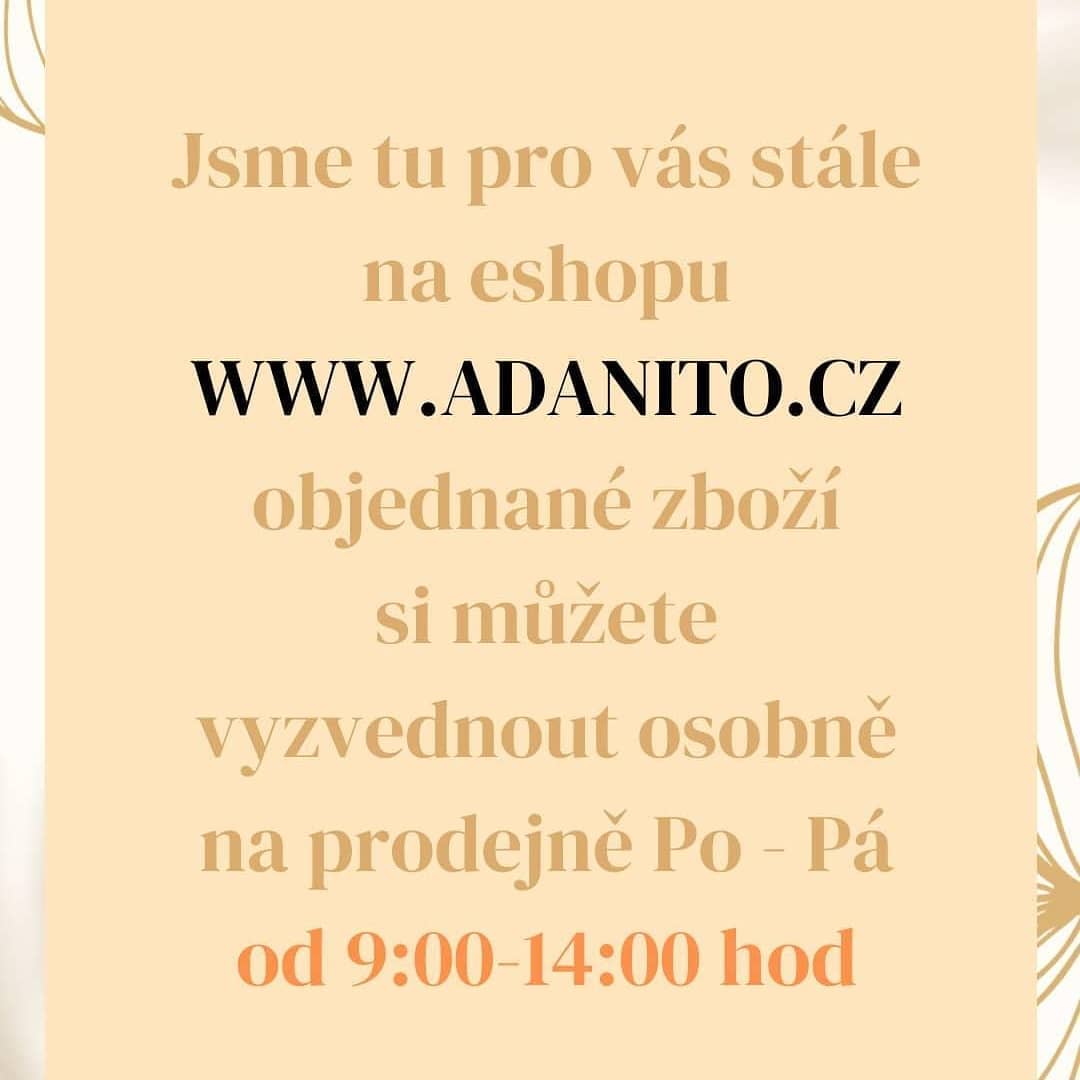 adanito_cz's tweet photo. Prodejna je sice z důvodu vládního nařízení uzavřená, ale my jsme tu pro vás i nadále na eshopu, který je stále v provozu a zásilky odchází každý den. Pokud jste z Uničova a okolí, zboží si můžete vyzvednout třeba i osobně u nás v Klenotnictví na náměstí.
#adanito #jsmetuprovas https://t.co/oc5d0bOXXQ