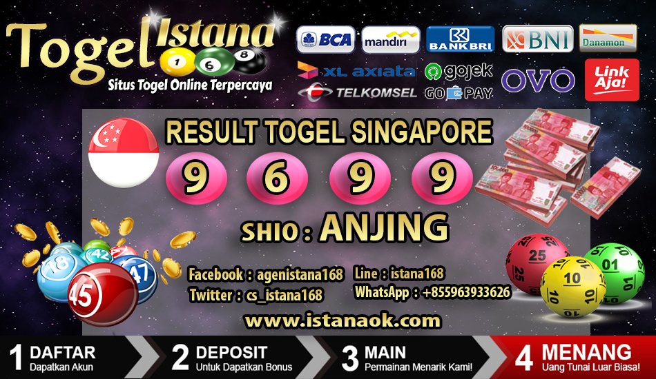 cs_angelisa's tweet photo. Hasil Keluaran Togel Singapore. Kamis, 29 Oktober 2020 : 9699
As : 9
Kop : 6
Kepala : 9
Ekor : 9
Shio : Anjing
Dasar : Ganjil - Besar
Mainkan Semua Games Dalam 1 id Yaitu : Sportbooks, Live Casino, Nomor, Togel, Slot.

LINK PENDAFTARAN
https://t.co/wPhW6OKWnQ https://t.co/iiUe4eai8c