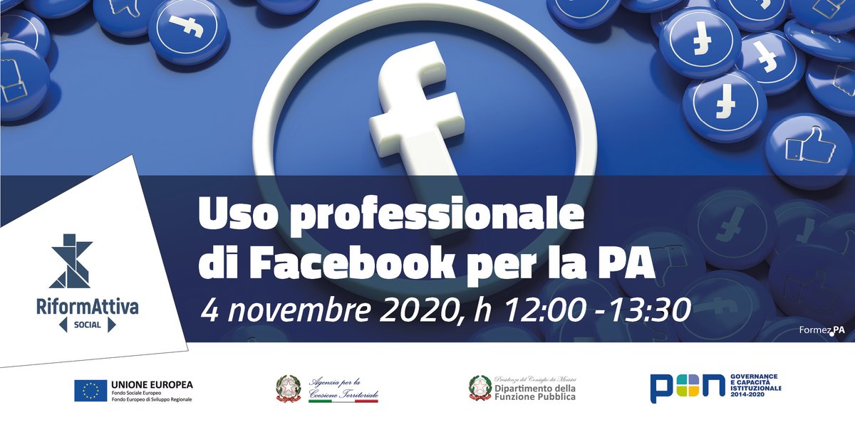 FormezPA's tweet photo. Informazione, coinvolgimento e partecipazione sono la chiave per la #trasparenza? Ne parleremo il 4/11 con @AndMarru al webinar di #RiformAttiva sull'uso di Facebook nella #PubblicaAmministrazione @FunzPub @opengovitaly. Iscriviti entro il 3/11 qui 👉 [https://t.co/P7bivY5F70] https://t.co/HLWRBwrsz9