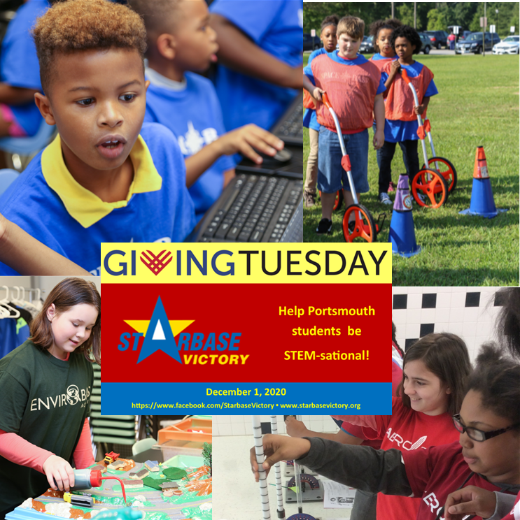 SusanLongMolnar's tweet photo. Giving Tuesday will be here soon. Be on the lookout for ways you can help and donate to support the STARBASE mission! And...take a moment now to learn a little more by reading our story!  #GivingTuesday2020STARBASE #PortsVaSchools #STEMeducation #GivingTuesday@StarbaseVictory https://t.co/4eKBnkIcVr