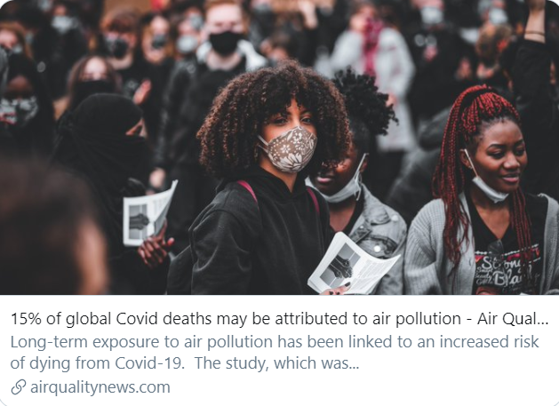 "In the UK, 14% of [ #Covid19] deaths were attributable to  #airpollution"  https://airqualitynews.com/2020/10/27/15-of-global-covid-deaths-attributed-to-air-pollution/LTNs increase air pollution for people most at risk from  #coronavirus.  @hold_bag  @personasasa  @paulale55081401  @MissKatseyes  @BenRymer  @pandapoodle2  @oneoval_  @RedMajid  @Cornwall111