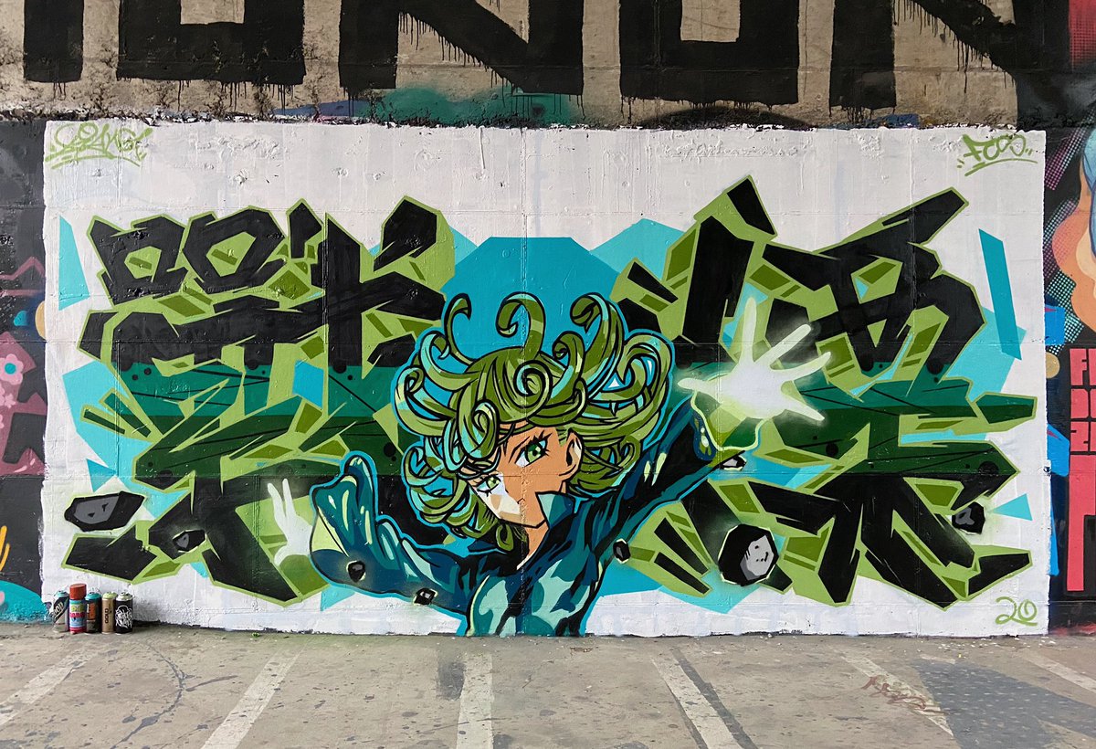 xiangwone's tweet photo. 2020/10/29 “戰慄的龍捲” 💨💨💨🌪🌪🌪 #graffiti #taiwangraffiti #xiang201 #FCS #loopcolors #ppspray #ditonking #montanacans #fastercolors #onepunchman #ワンパンマン #龍捲 #タツマキ https://t.co/JyW8S7iUeV
