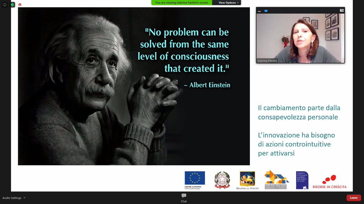 NiukoIK's tweet photo. Sabrina FANTINI all'evento riCREAzione! Linguaggi nuovi per il #lavoro che cambia: l'#innovazione ha bisogno di azioni controintuitive per attivarsi #fondosocialeuropeo @RegioneVeneto https://t.co/QOu5cSzIRK