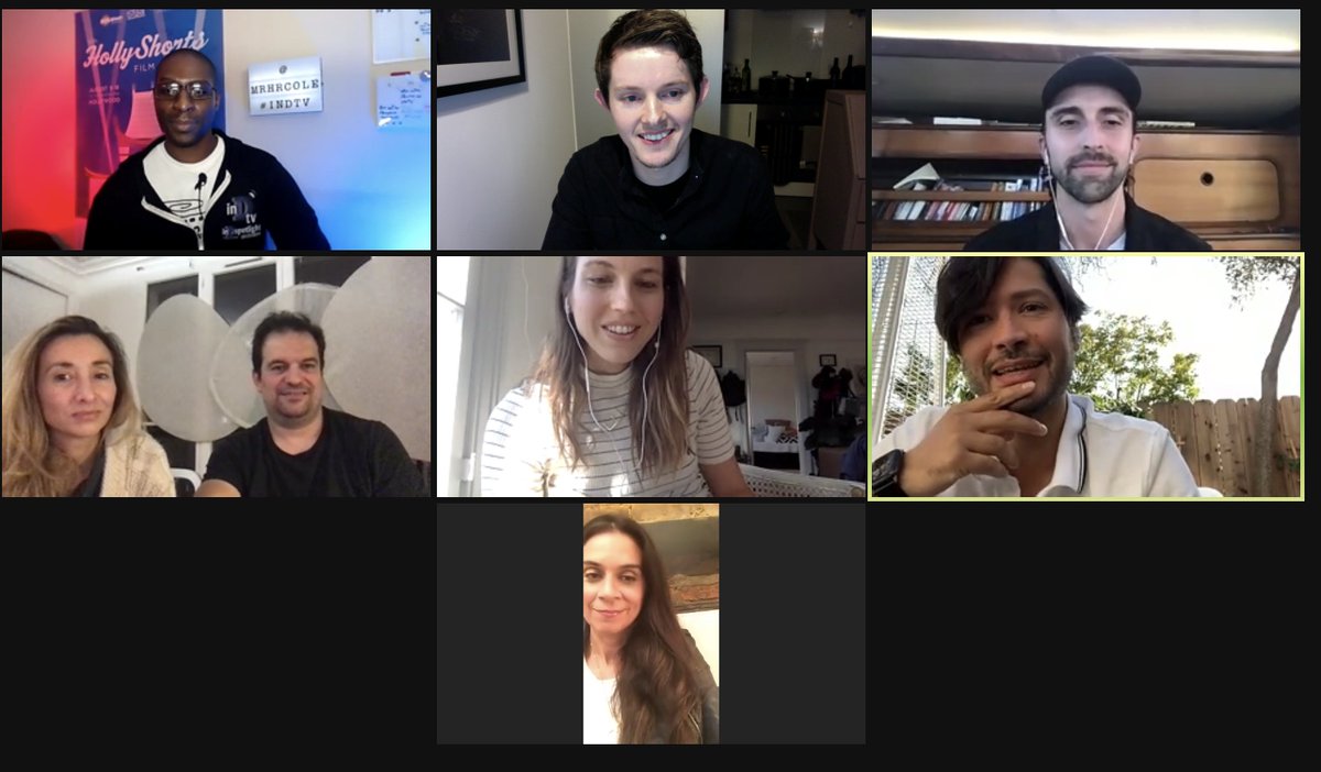cbaproductions's tweet photo. Great fun to represent @OfficerDownFilm in a virtual Q & A for @HollyShorts, hosted by @MrHRCole of @inDspotlightTV alongside fellow film-makers Joseph Hooton @melisjacks @nikhilmelnechuk @ColeEmanuele Jean-Marie Antonini & Julia Retali. Full video will be live soon! #HSFF2020 https://t.co/FZw1ZmRV0D
