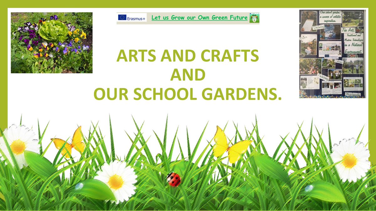 1/9 Our  @EUErasmusPlus project ‘Let Us Grow Our Own Green Future’  https://www.2gardens4learning.eu/ : working with Austrian partner school 'NMS St. Michael' to raise the profile of our  #schoolgardens & encourage purposeful  #outdoorlearning experiences  @BredonHAcademy.  #ArtintheGarden